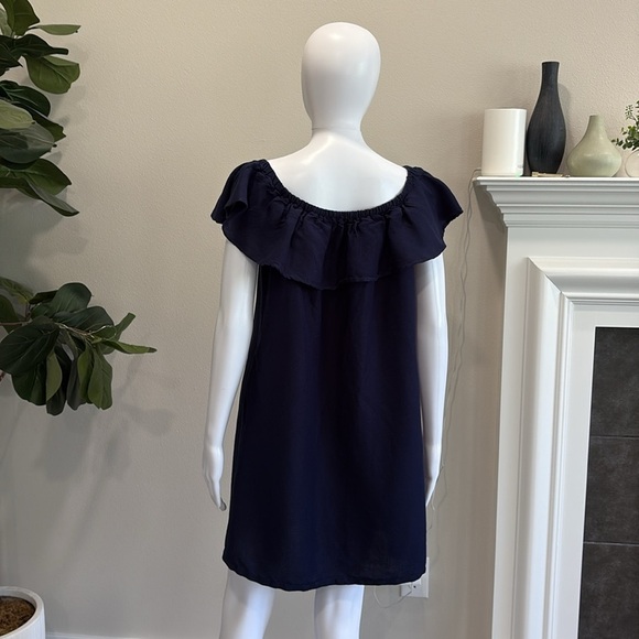Tommy Bahama Navy Off-Shoulder Mini Dress - Picture 10 of 15